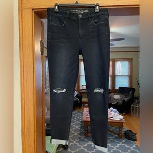 American Eagle -Skinny cuffed jeans size 8